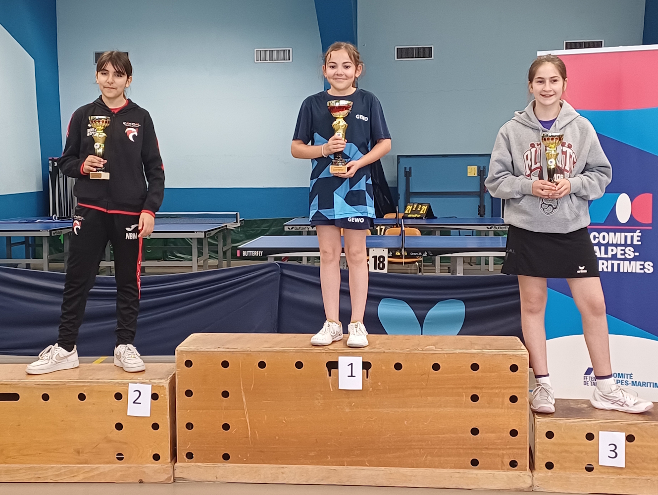 Podium Minimes Filles